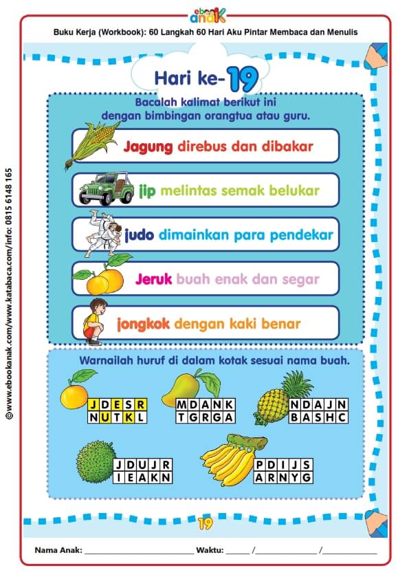 Workbook 60 Langkah 60 Hari Aku Pintar Membaca dan Menulis (20)