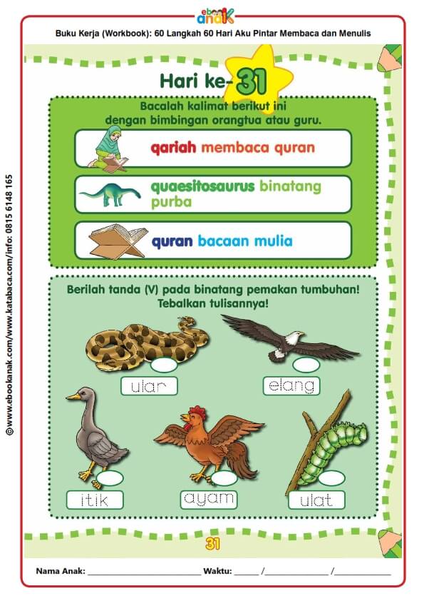 Workbook 60 Langkah 60 Hari Aku Pintar Membaca dan Menulis (32)