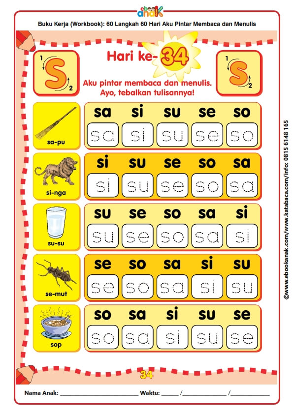 Workbook 60 Langkah 60 Hari Aku Pintar Membaca dan Menulis (35)