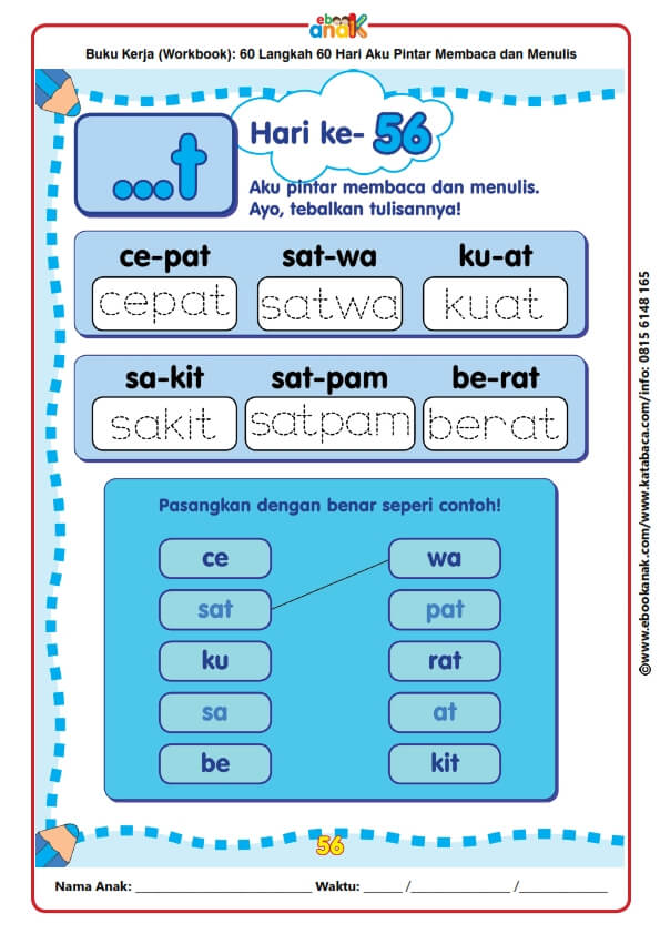 Workbook 60 Langkah 60 Hari Aku Pintar Membaca dan Menulis (57)