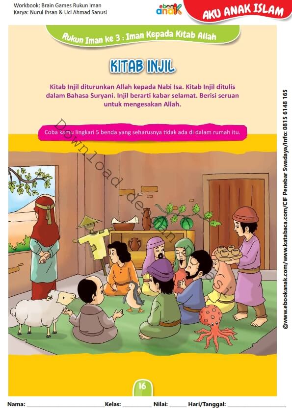 Workbook Brain Games Rukun Iman, Kitab Injil (17)