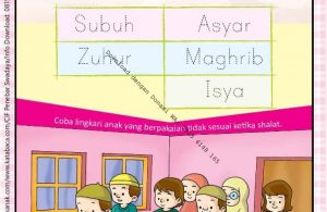 Workbook Brain Games Rukun Islam, Mengenal Shalat Wajib (10)