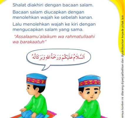 aku pintar shalat, salam (10)