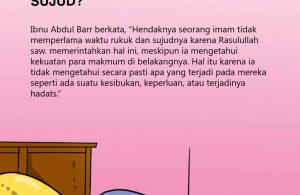 Kenapa Imam Dianjurkan tidak Memperlama Waktu Rukuk dan Sujud?