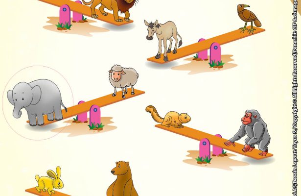 baca buku online brain games calistung47 Mengenal Berat dan Ringan dengan Melingkari Gambar Hewan