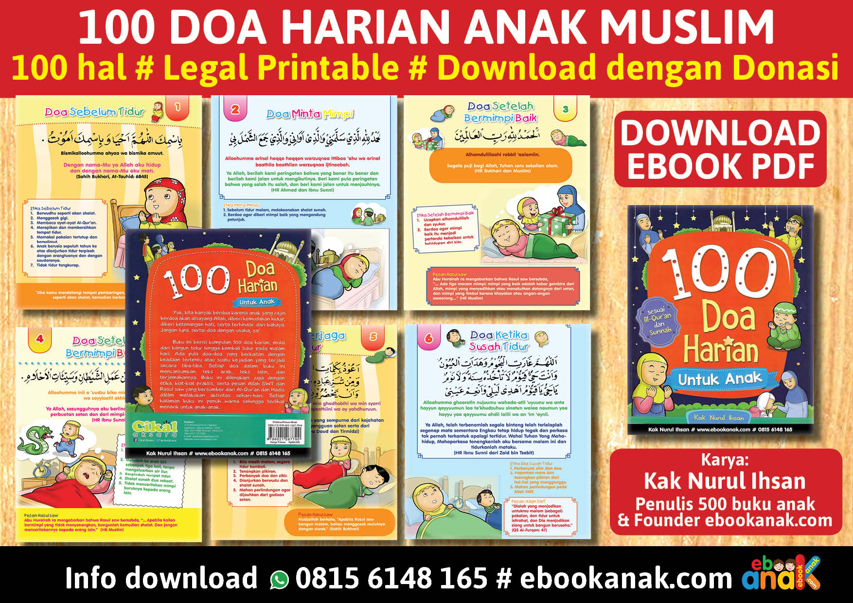 baner 100 doa harian anak muslim