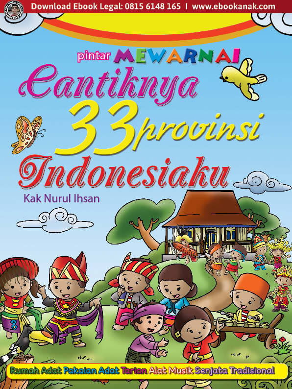 Ebook Pintar Mewarnai Cantiknya 33 Provinsi Indonesiaku
