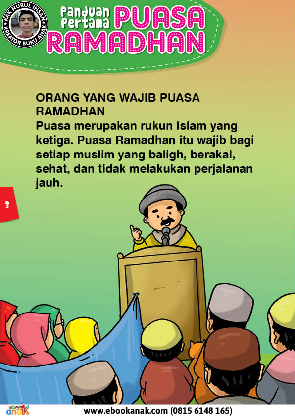 panduan pertama anak puasa ramadhan 3 Orang yang Wajib Puasa Ramadhan