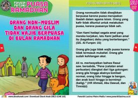 panduan pertama anak puasa ramadhan, Orang Non Muslim dan Orang Gila Tidak Wajib Berpuasa di Bulan Ramadhan 13