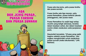 panduan pertama anak puasa ramadhan, ada dua jenis puasa, puasa fardhu dan puasa sunnah 3