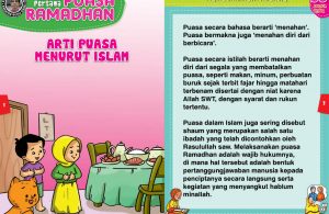 panduan pertama anak puasa ramadhan, arti puasa menurut islam