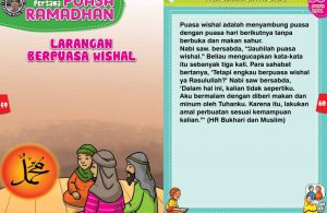 panduan pertama anak puasa ramadhan, larangan berpuasa wishal (30)